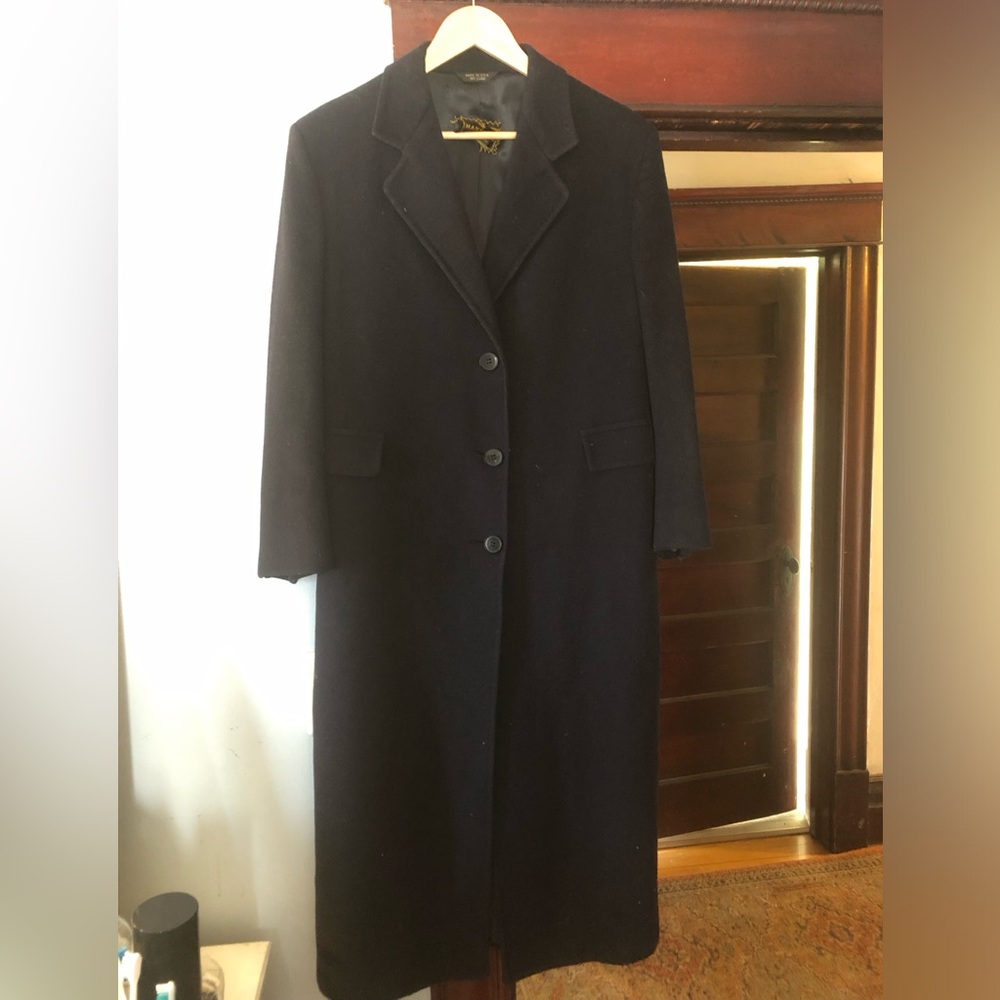 Hansen’s cashmere blend Women's dark navy Long Coat